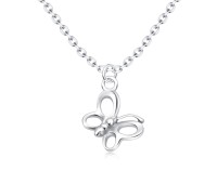 Cute Butterfly Silver Necklaces SPE-5639